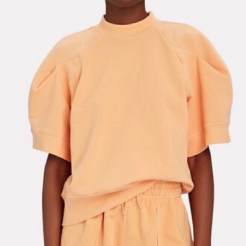 Agolde Peach Short Sleeve Pullover Sweatshirt